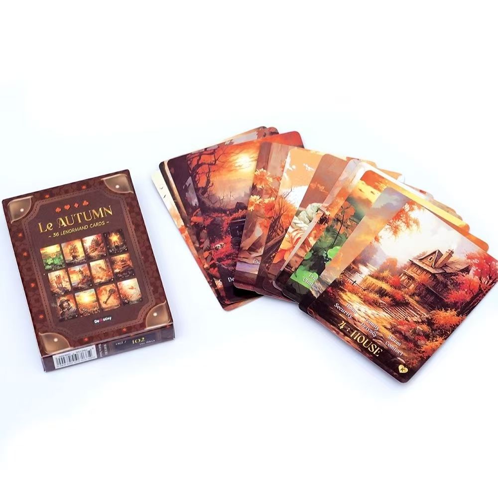 Tarot Cards Deck With Guidebook - Le Autumn Lenormand 카드 9*6cm 운세