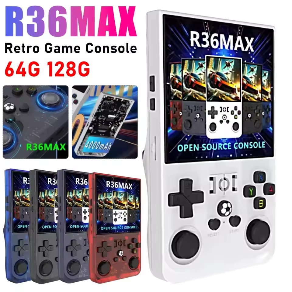 Retro Handheld Game Console R36S - R36MAX 레트로 휴대용 게임 콘솔 R36S