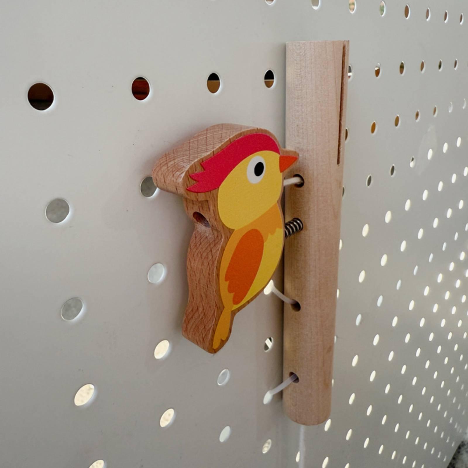 Montessori Wooden Busy Board Toddler - 유아용 목재 놀이판 - 끈을 당겨