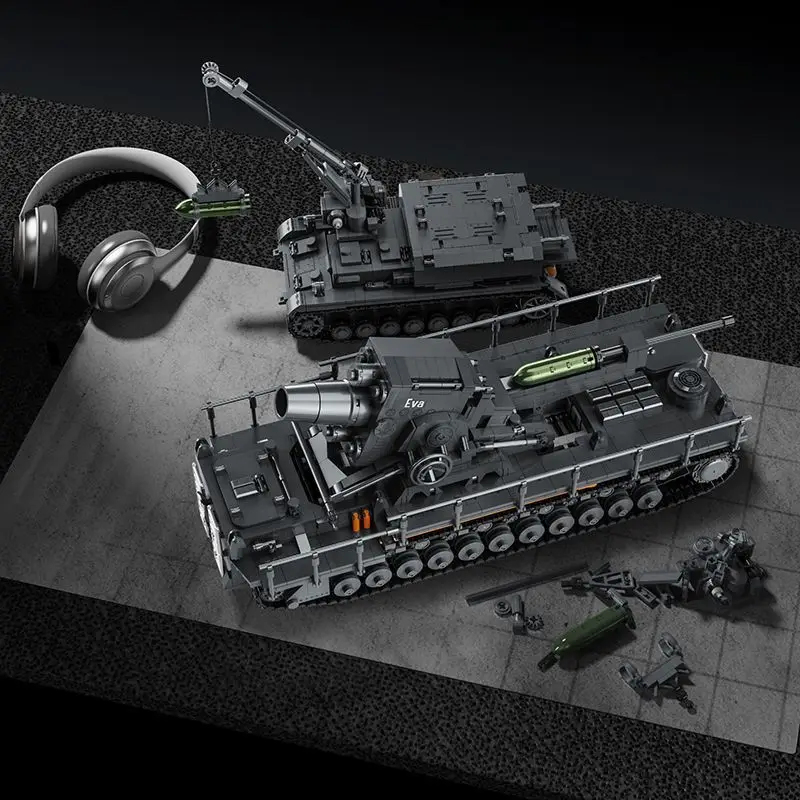 Lego Compatible Military Tank - 12GO 97026 4706피스 밀리터리 칼 박격포