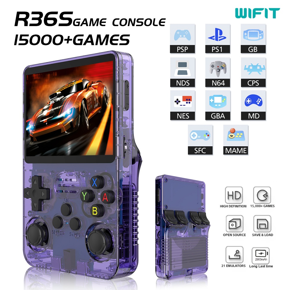 Retro Handheld Game Console R36S - R36s 휴대용 게임기, 휴대용 레트로 아케이드