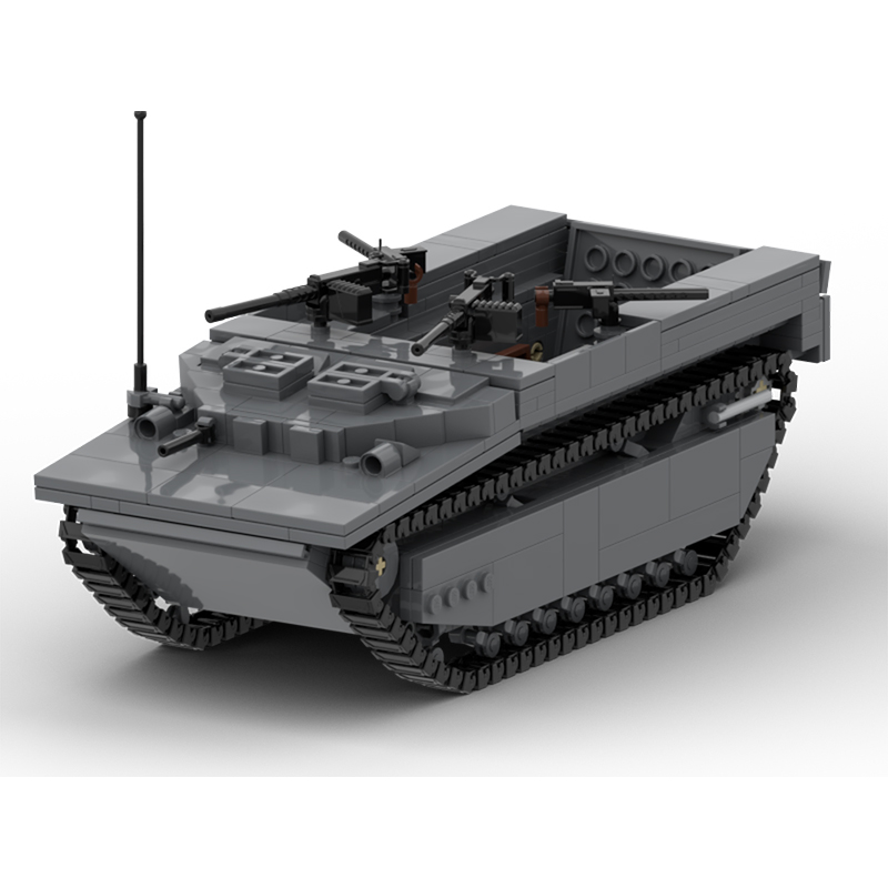 Lego Compatible Military Tank - LVT-4 현대 군용 탱크 모델 MOC