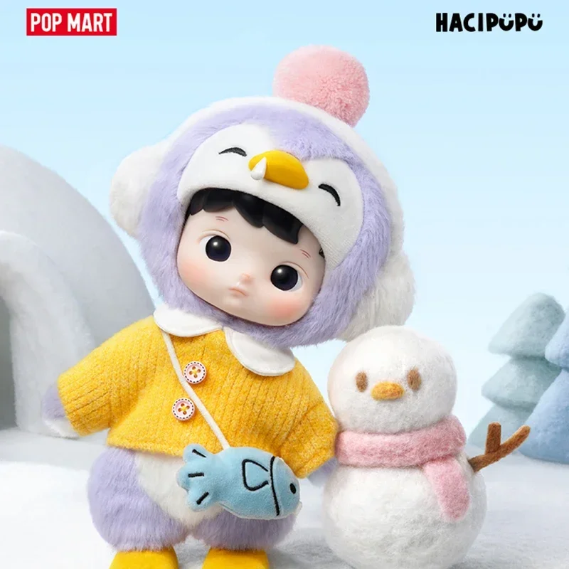 Anime Action Figure Blind Box - POP MART 하치푸 펭귄 1/8 BJD