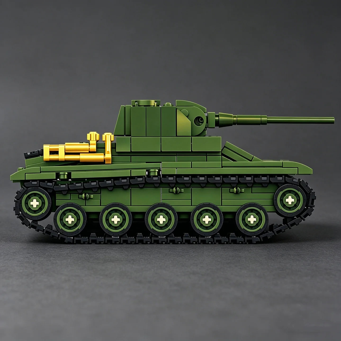 Lego Compatible Military Tank - 소련군 T-70 경전차 조립 블록 모델—전장