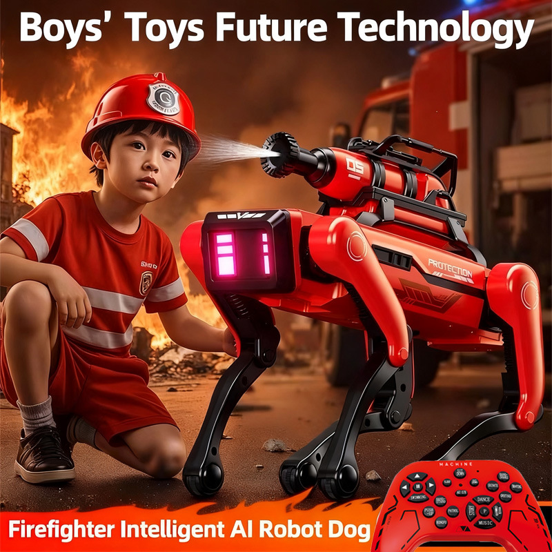 Remote Control Toys - AI 로봇 개 지능형 소방 로봇
