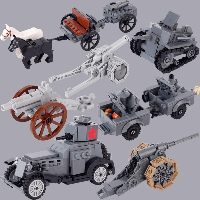 Lego Compatible Military Tank - WW1 이탈리아 소련 군사 탱크 장갑차