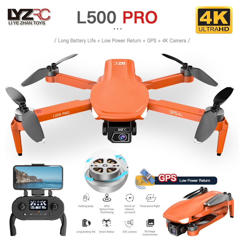 L500 PRO GPS 드론, 4K 전문 HD 듀얼 카 - Fpv Brushless Rc Drone 4K 리뷰 및 가격