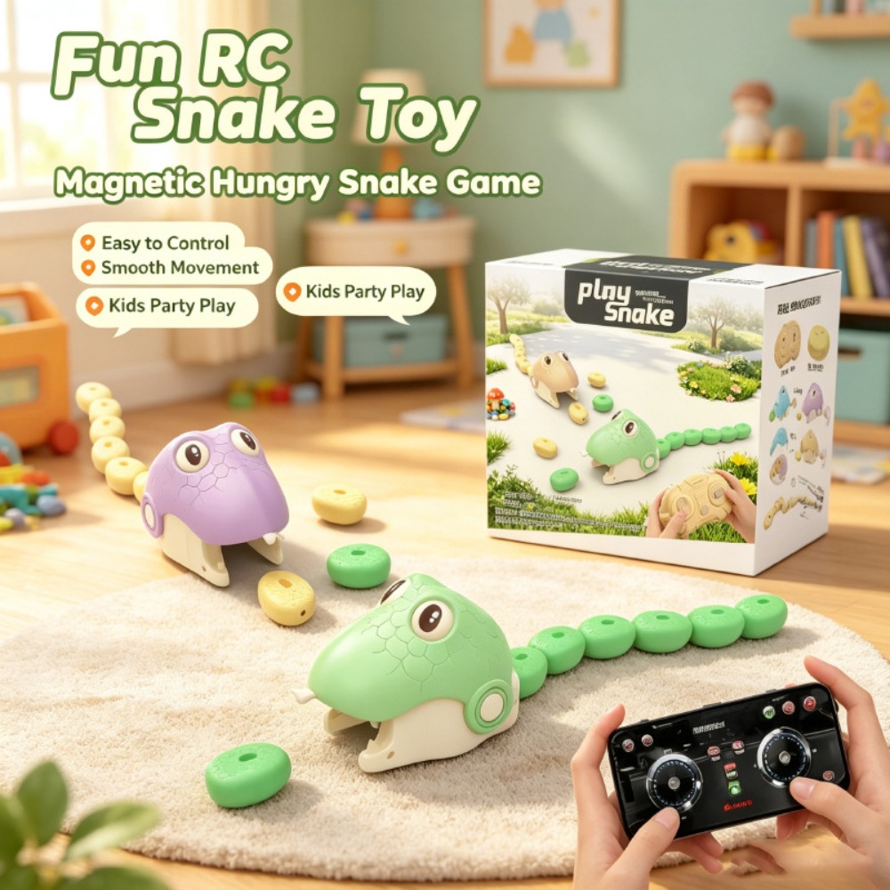 리모컨으로 조종하는 욕심 많은 뱀 자석 흡착 장난감,  - Educational Toys 리뷰 및 가격