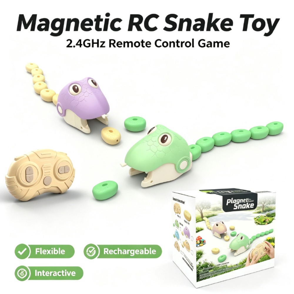 리모컨으로 조종하는 욕심 많은 뱀 자석 흡착 장난감,  - Educational Toys 리뷰 및 가격
