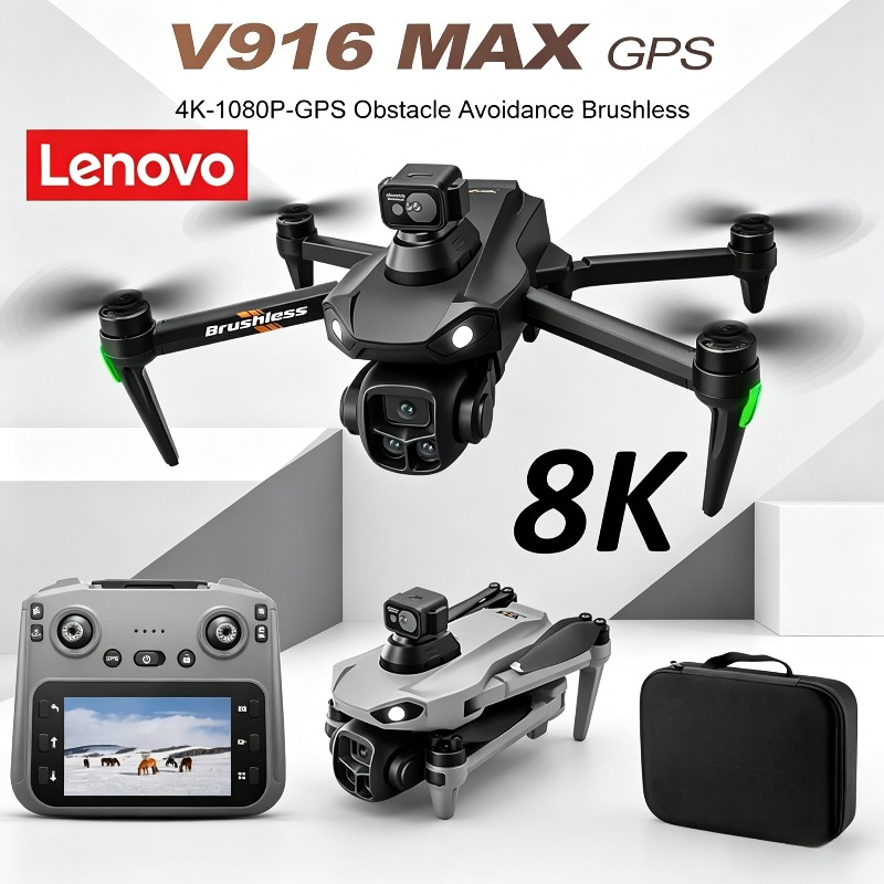레노버 V916MAX 프로페셔널 8K 드론 HD 듀얼  - Fpv Brushless Rc Drone 4K 리뷰 및 가격
