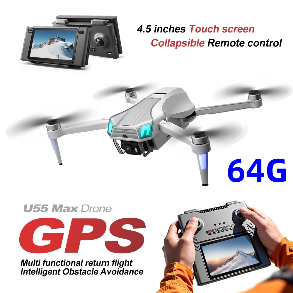 NCZOBOE U55 드론 전문가용 HD 카메라 GPS - Fpv Brushless Rc Drone 4K 리뷰 및 가격