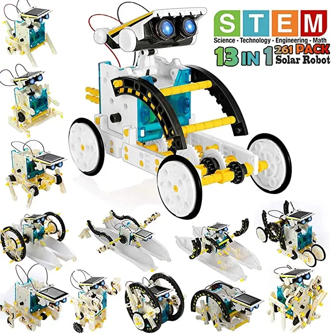 STEM 13-in-1 교육용 태양열 로봇 장난감 어린 - Stem Solar Robot Kit For Kids 리뷰 및 가격