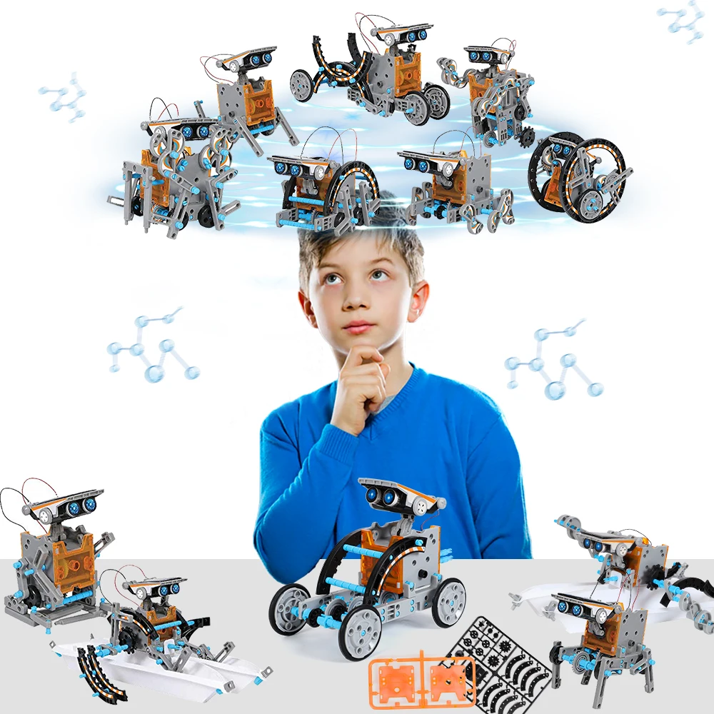 STEM 13-in-1 교육용 태양열 로봇 장난감 어린 - Stem Solar Robot Kit For Kids 리뷰 및 가격