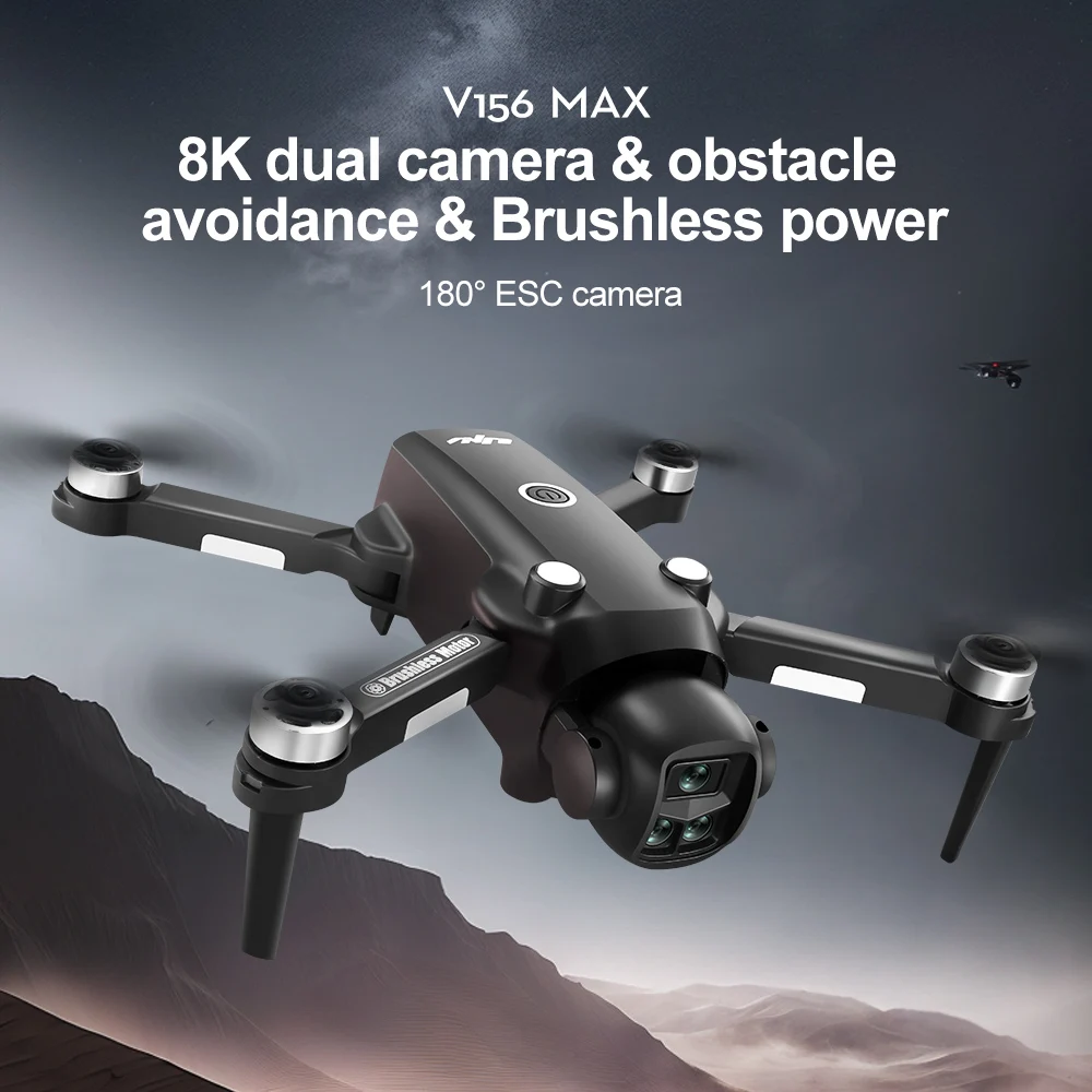 오리지널 V156MAX GPS RC 항공 드론 LCD  - Fpv Brushless Rc Drone 4K 리뷰 및 가격