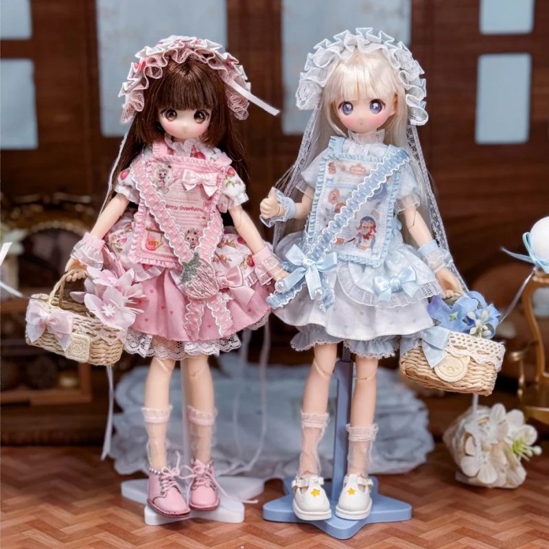 재고 있음 아일랜드 BJD 인형 옷 스윗 레트로 로리타 - Bjd Doll 1 6 Full Set With Clothes 리뷰 및 가격