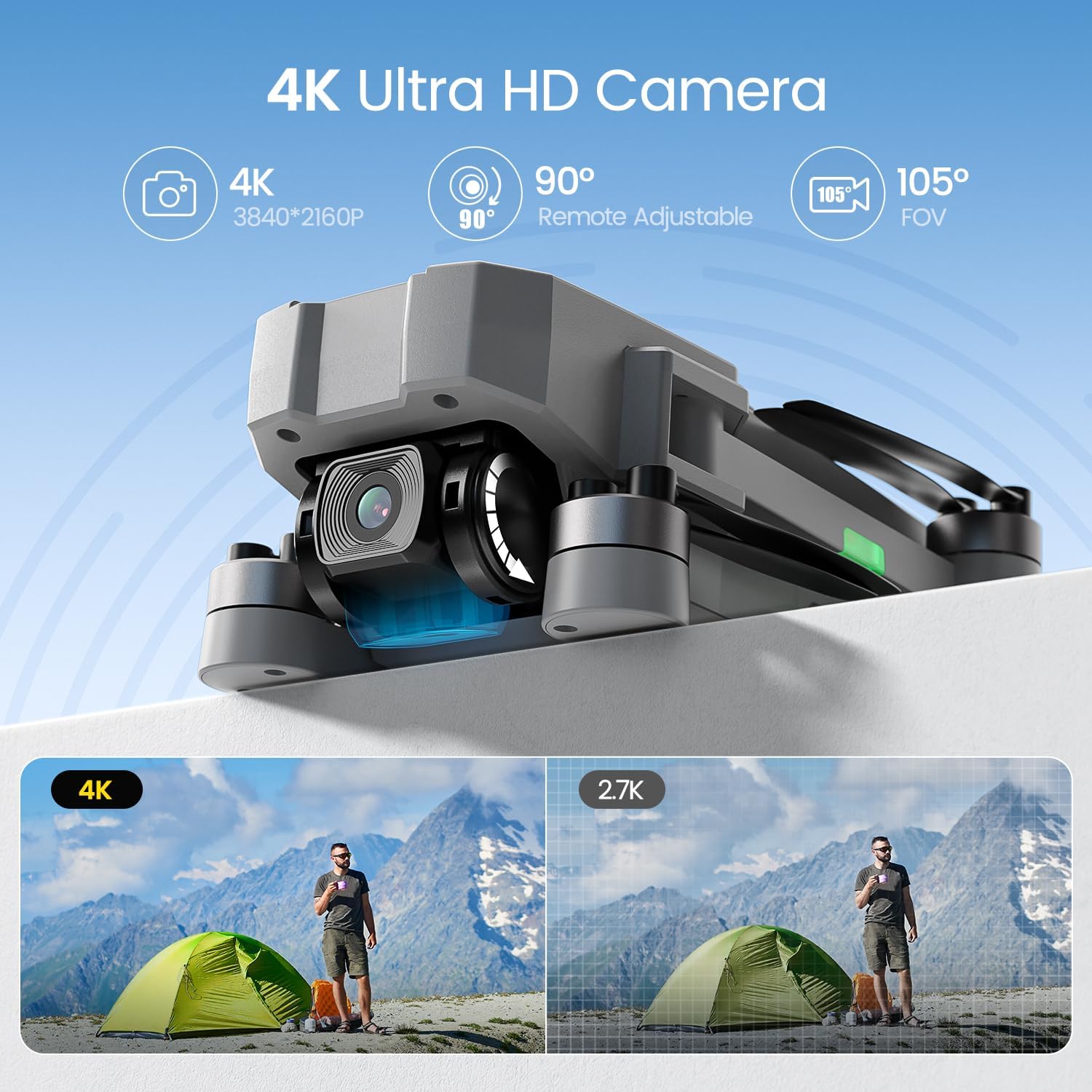 드론 카메라 성인용 4k 250g 미만 FPV RC 쿼 - Fpv Brushless Rc Drone 4K 리뷰 및 가격