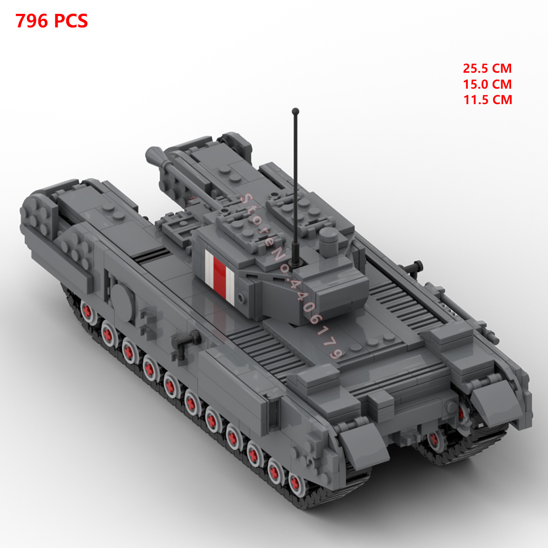 인기 군사 2 차 세계 대전 영국 육군 처칠 보병 탱크 - Lego Compatible Military Tank 리뷰 및 가격