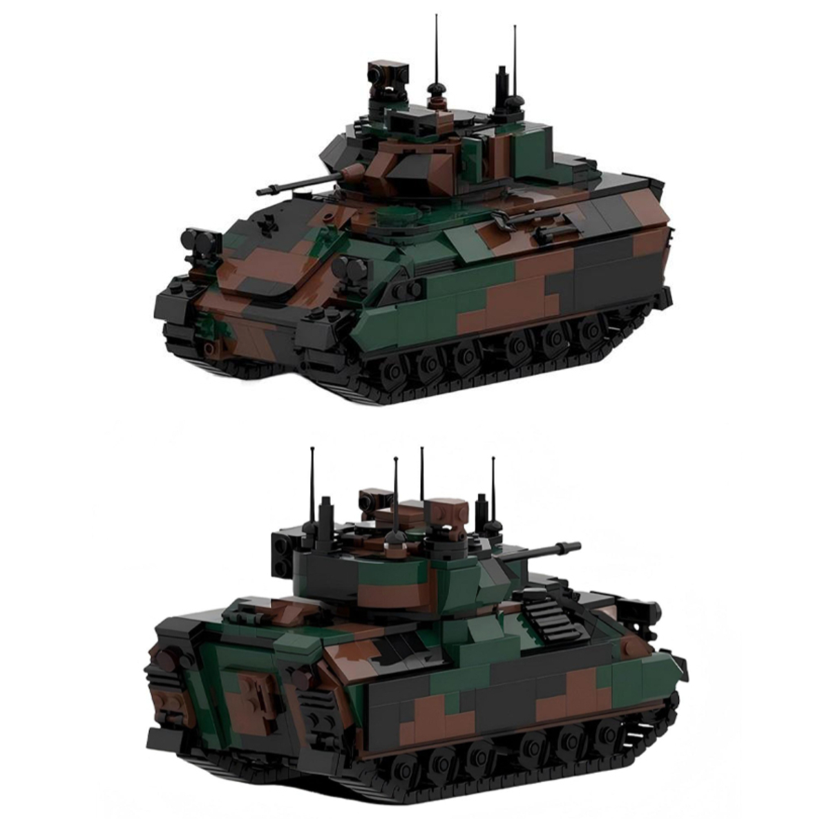 MOC 군사 시리즈 궤도형 장갑 정찰 차량 블록 세트  - Lego Compatible Military Tank 리뷰 및 가격
