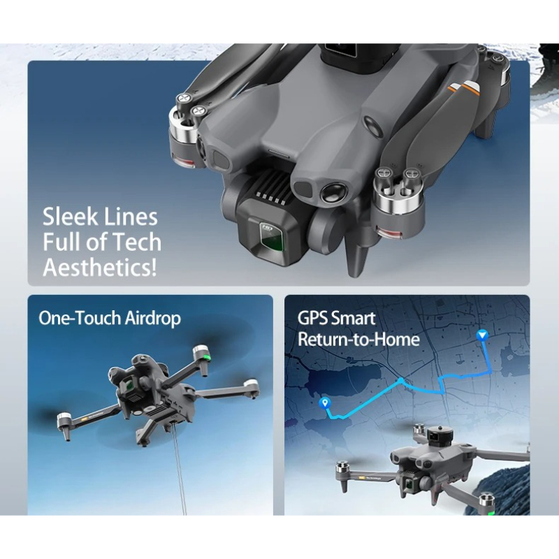 접이식 RC 쿼드콥터 AE51 GPS 드론 4.5인치  - Fpv Brushless Rc Drone 4K 리뷰 및 가격